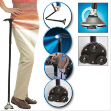  Складана телескопічна тростина з ліхтариком стійка опора для ходьби з підсвіткою Trusty Cane