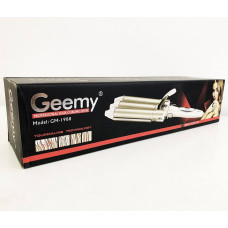 Плойка для завивки локонов тройная Gemei GM 1988 / Плойка-щипцы волна с тремя насадками 