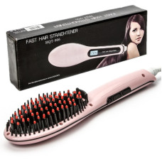 Электрическая расческа-выпрямитель FAST HAIR STRAIGHTENER hqt-906 / массажная щетка для волос и утюжок