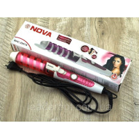 Спіральна плойка для завивання волосся Nova NHC-2007A/Плойка для локонів із керамічним нагрівачем