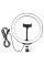 Кільцева світлодіодна селфи лампа Selfie Ring Fill Light ZD666 10 Вт D=26 см 5500K - 3200К
