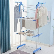 Сушилка для белья напольная Tiers Garment Rack With Wheels с 4 универсальными колесами
