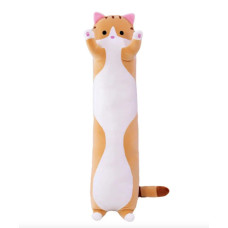 М'яка плюшева іграшка Довгий Кіт Батон подушка-антистрес 110 см