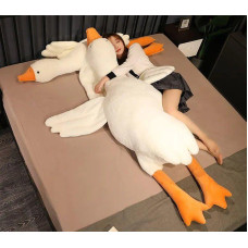 М'яка плюшева іграшка-подушка антистрес Гусак 70 см