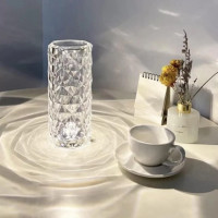 Настільна LED лампа Кристал Роза кришталева crystal rose