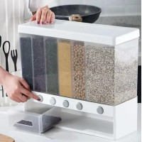  Кухонный органайзер для сухих сыпучих продуктов с шестью секциями
