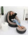 Кресло надувное велюровое с пуфом для ног Air Sofa