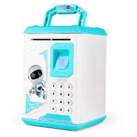 Дитяча електронна скарбничка сейф з кодовим замком і відбитком пальця ROBOT BODYGUARD