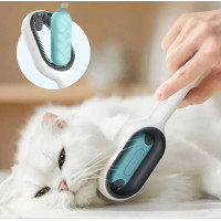 Щетка для сухого и влажного вычесывания собак и котов Pet Gravity 4в1 Pet Grooming