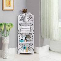 Полиця стелаж пластикова у вдану кутова (80cm*20cm*20cm)