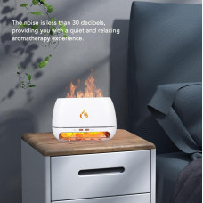 Увлажнитель воздуха с подсветкой с эффектом пламени  с солью