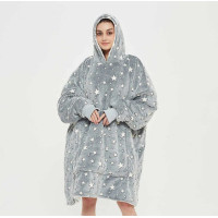 Толстовка плед світиться з капюшоном і рукавами худі плед кофта