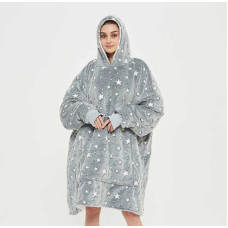 Толстовка плед світиться з капюшоном і рукавами худі плед кофта