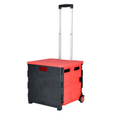 Складная тележка для покупок на колесиках, хозяйственная тележка