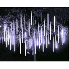 Гірлянда вулиць, що тануть бурульки білий колір на прозорому дроті 8 шт. по 50 см від мережі SMD METEOR TUBE