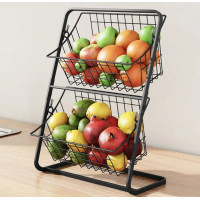 Подставка для фруктов и овощей 2-х уровневая