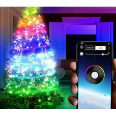 Світлодіодна гірлянда керування з телефона 10 метрів реакція на звук, керування телефоном + Пульт