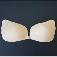  Бюстгальтер бра, бюстгальтер - невидимка бежевий "КРИЛА"