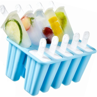 Силиконовая форма для мороженого Popsicle Maker на 4/6/10/12 ячеек с палочками