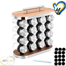 Набор для специй органайзер с баночками для специй на кухню 16шт