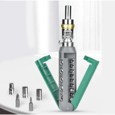 Набір викруток з багатокутним храповиком 14 в 1