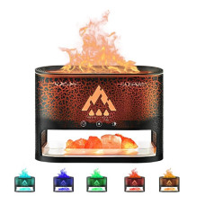 Увлажнитель воздуха с имитацией пламени и гималайской солью