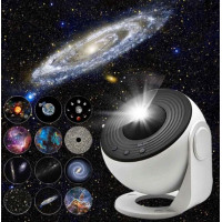 Нічник-проектор зіркового неба Планетаріум + 12 катриджів проекцій космосу