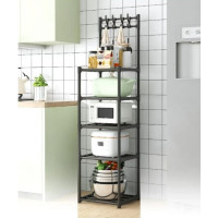 Полиця етажерка метал-пластик  4 яруси