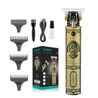 Машинка для стрижки волос и бороды VGR V-085 Voyager Триммер окантовальная профессиональная триммер для разной длины с 3 насадками