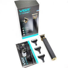 Машинка для стрижки волос и бороды VGR V-179 профессиональный аккумуляторный триммер Black