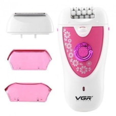 Эпилятор 2в1 VGR 2 скорости, 32 пинцета, 50 мин работы от аккумулятора, сухая эпиляция