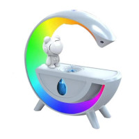 Зволожувач повітря Астронавт з RGB підсвічуванням та USB антигравітаційний крапельний Білий
