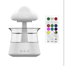 Увлажнитель воздуха Doctor-101 Rainfall "Гриб" с эффектом дождя и ночником 7 цветов с пультом ДУ Белый