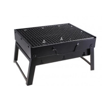  Мангал-чемодан раскладной барбекю BBQ, переносной портативный барбекю-гриль с решеткой