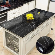  Самоклеящаяся мраморная наклейка маслостойкая водонепроницаемая для стола Размер: 60см×3м