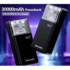 Power Bank AWEI P109K 30000mAh 65W+22.5W PD+QC