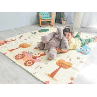 Детский развивающий термоковрик складной двухсторонний 150×180см, коврик складной для ползания