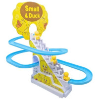 Утята спускаются с горки электрическая игрушка трек с утками уточками и звуковыми эффектами Small Duck