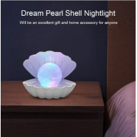 Ночник светильник в виде Рамки с жемчужиной USB, Clam Shell Lamp, RGB / Детский ночник