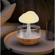 Нічник-гриб з ефектом дощу, ультразвуковий зволожувач повітря