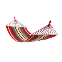 Гамак безкаркасний з планкою 80  і кріпленням тканинний мексиканський 150х200см для дачі