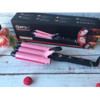 Плойка-щипцы для завивки локонов с тройной насадкой Gemei gm 1956 с керамическим покрытием 