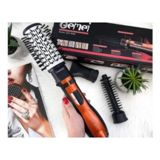 Фен шетка для волос Gemei Gm-4828 Браш Стайлер вращающаяся расческа для брашинга